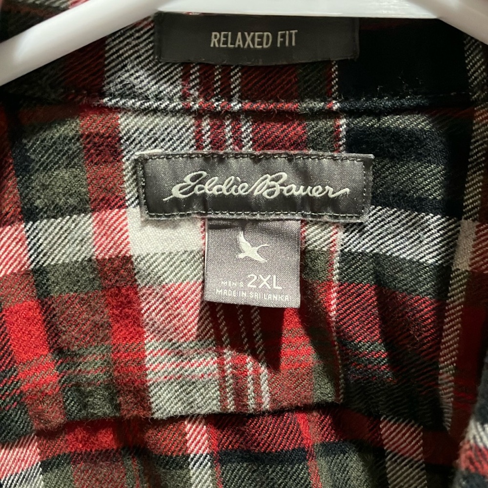 Men's Red Plaid Shirt - Picture 2 of 2
